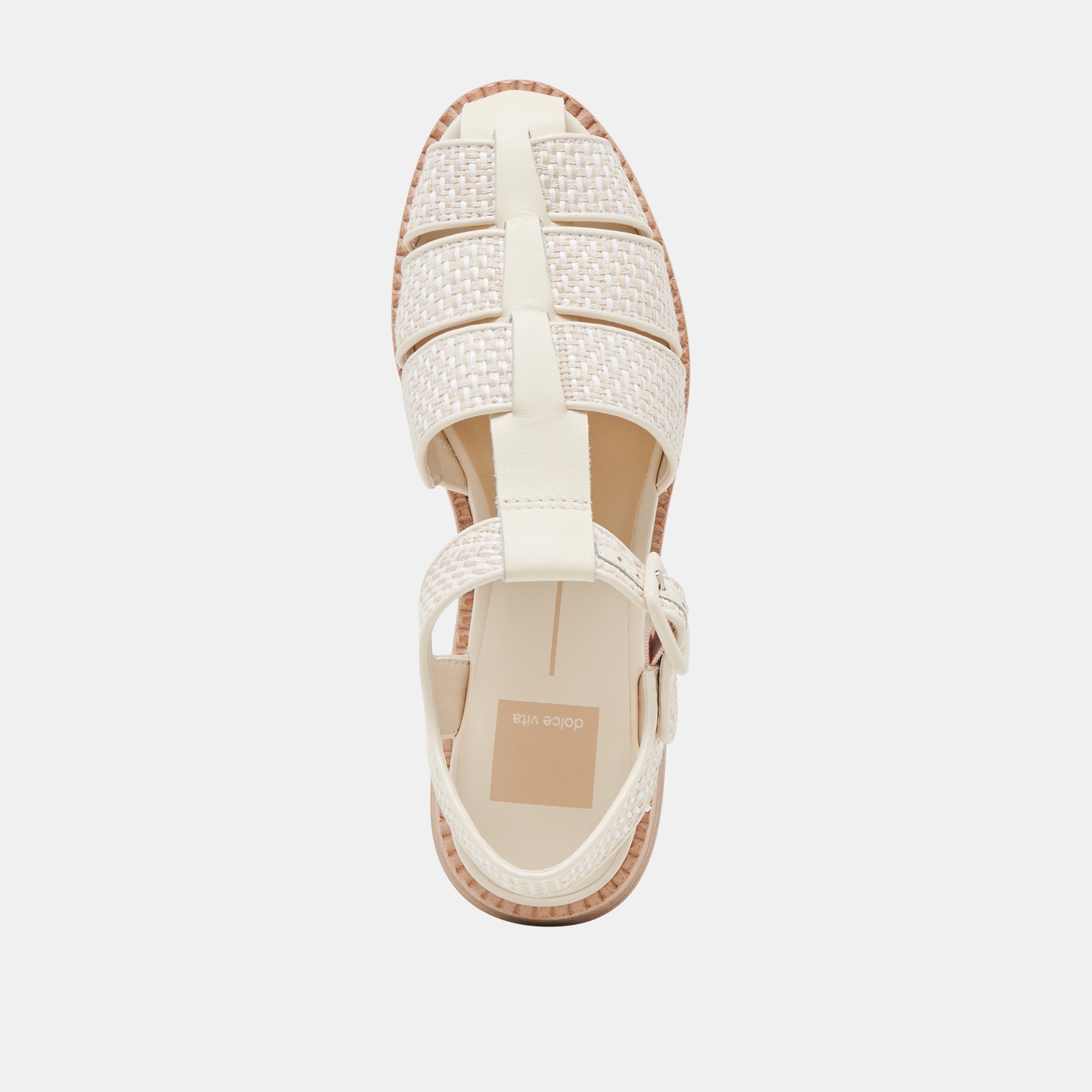 HOLIS SANDALS WHITE MULTI RAFFIA