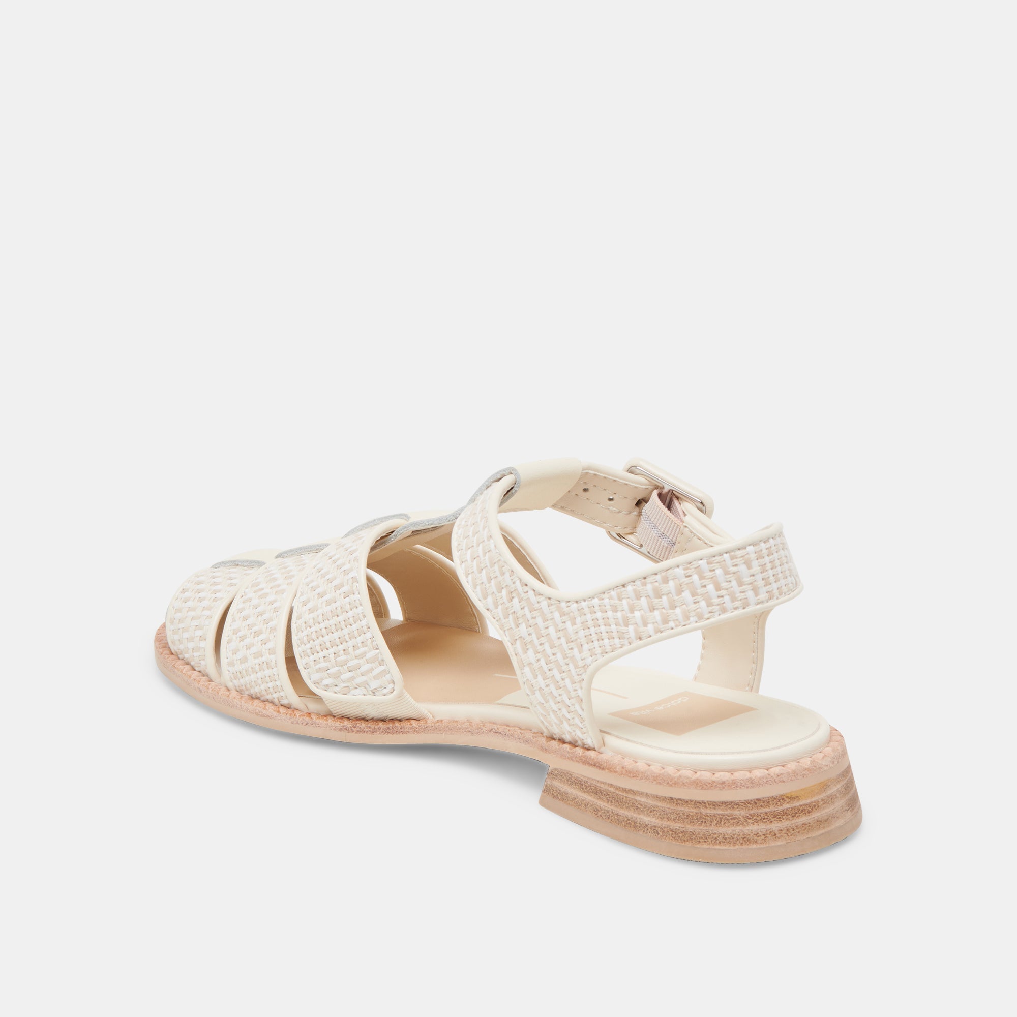 HOLIS SANDALS WHITE MULTI RAFFIA