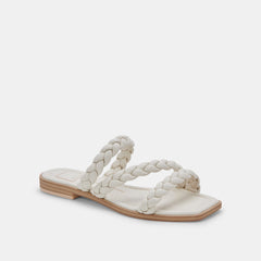IMAN WIDE SANDALS IVORY STELLA - re:vita