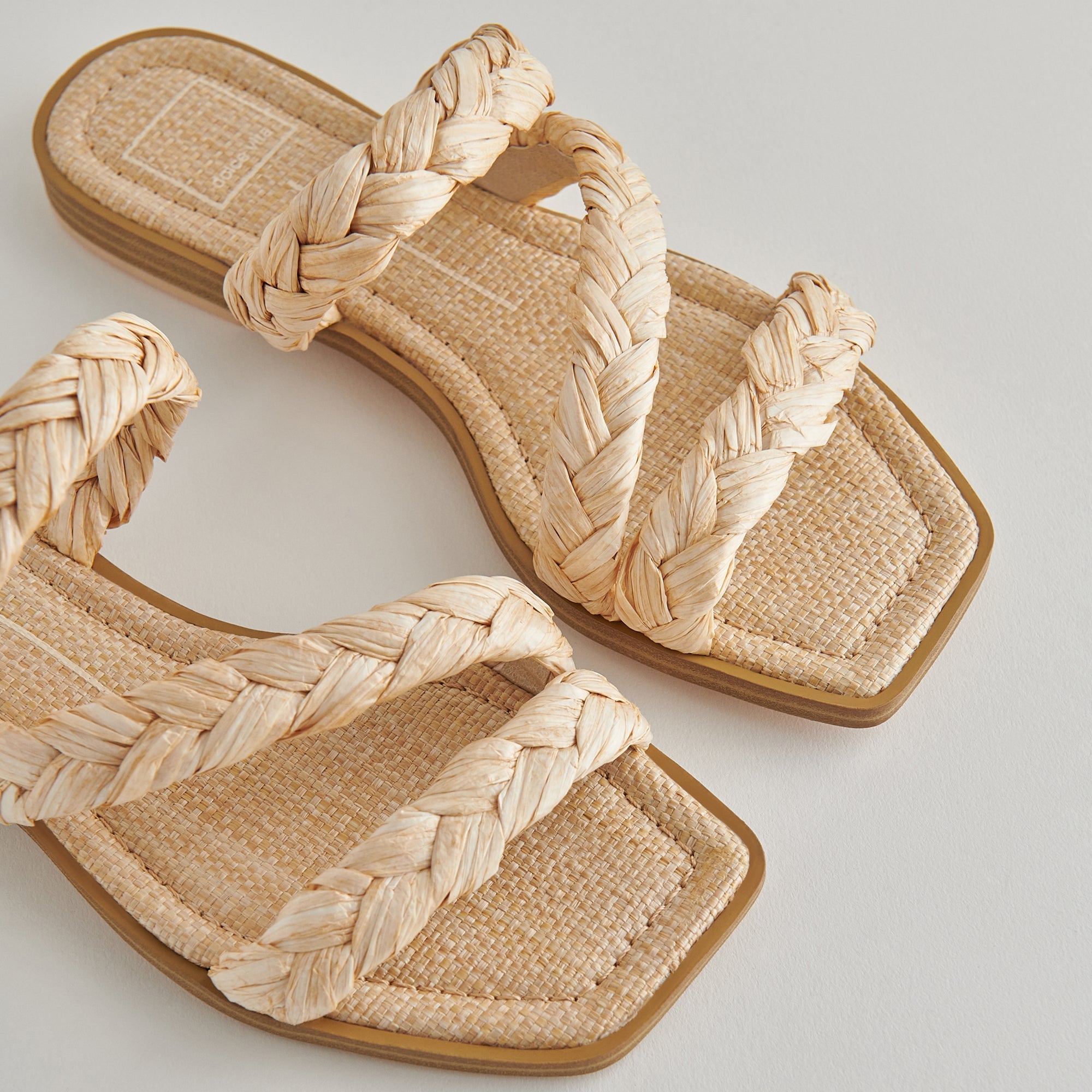 IMAN SANDALS LT NATURAL RAFFIA - re:vita
