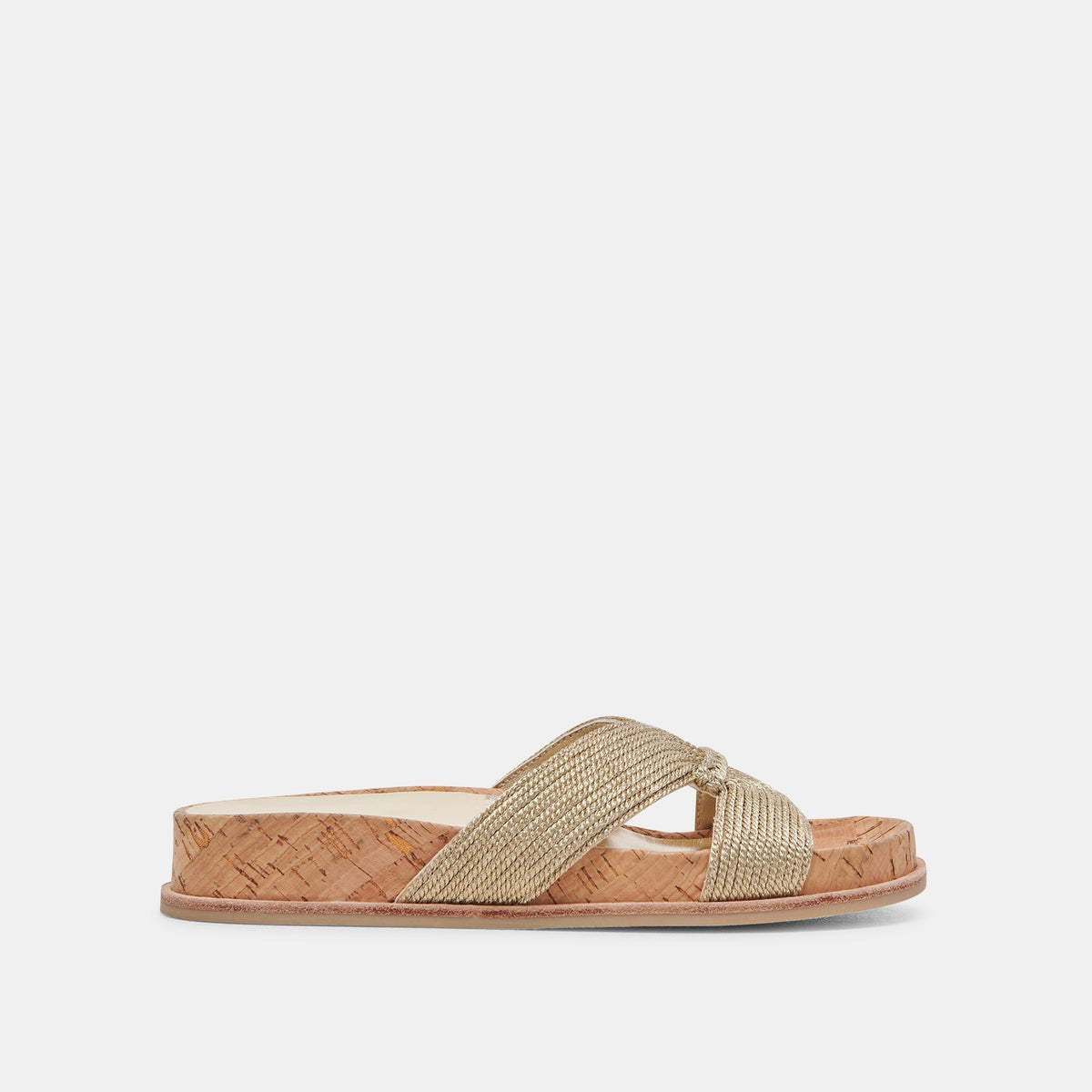 SELDA SANDALS GOLD RAFFIA - re:vita