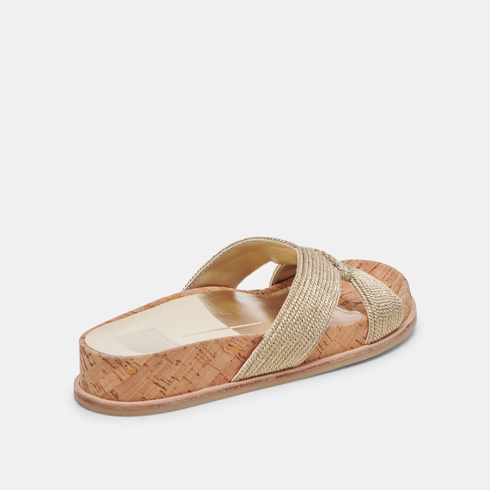 SELDA SANDALS GOLD RAFFIA - re:vita