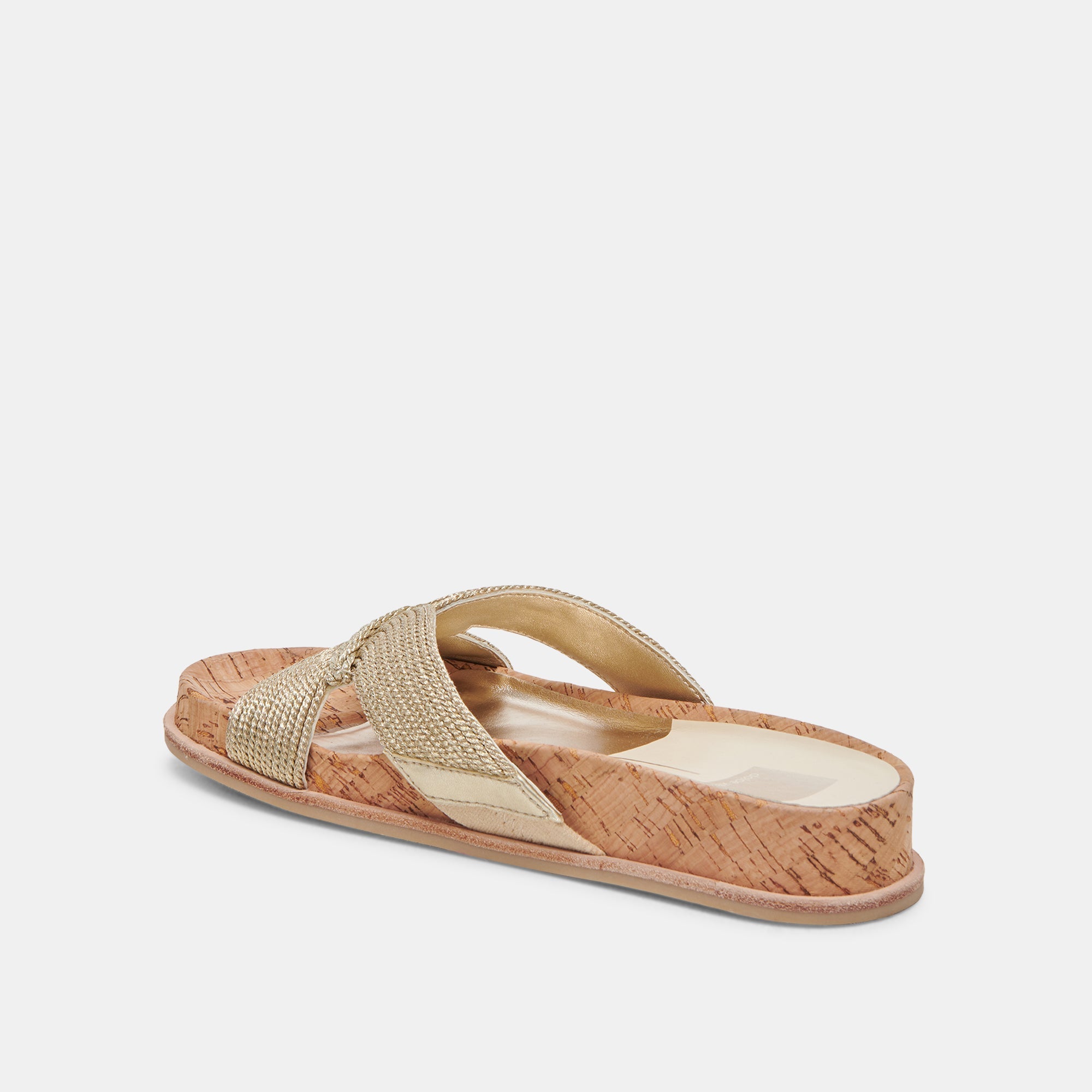 SELDA SANDALS GOLD RAFFIA - re:vita