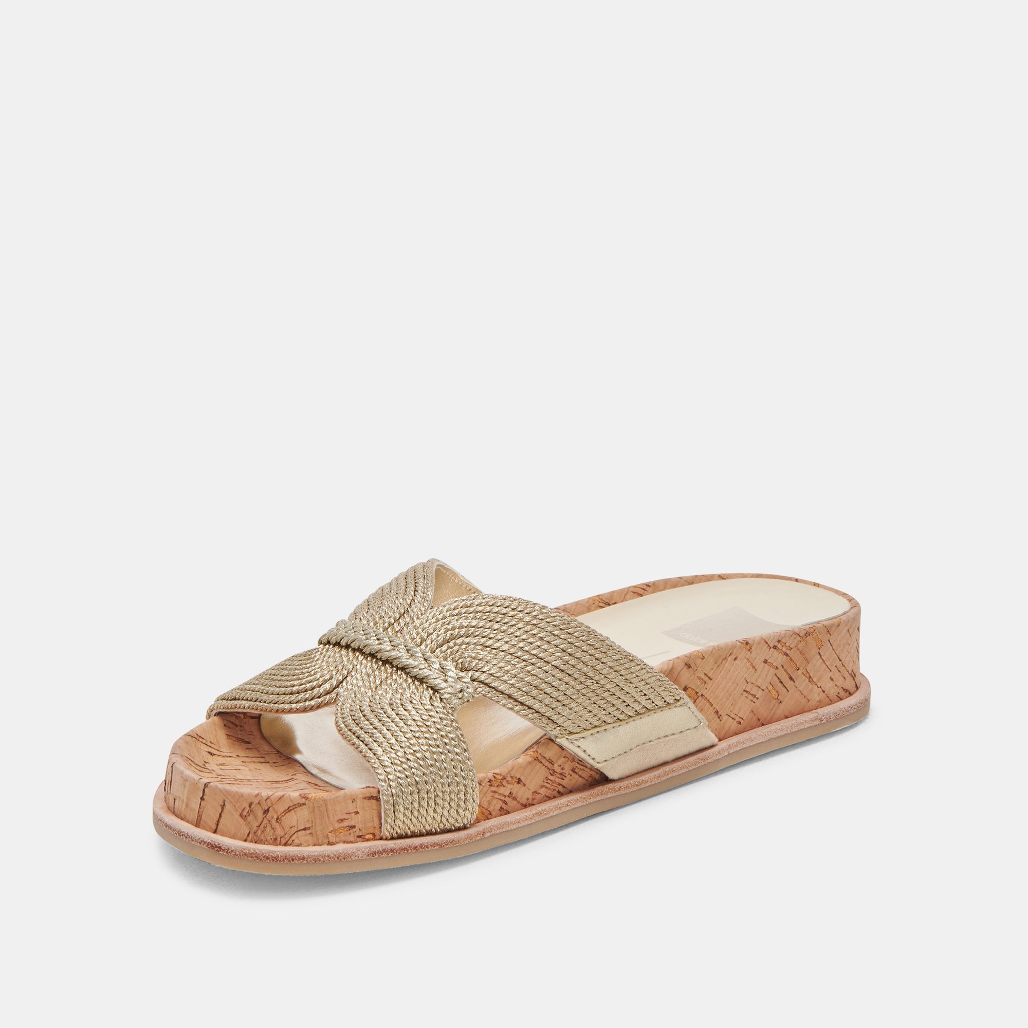 SELDA SANDALS GOLD RAFFIA - re:vita