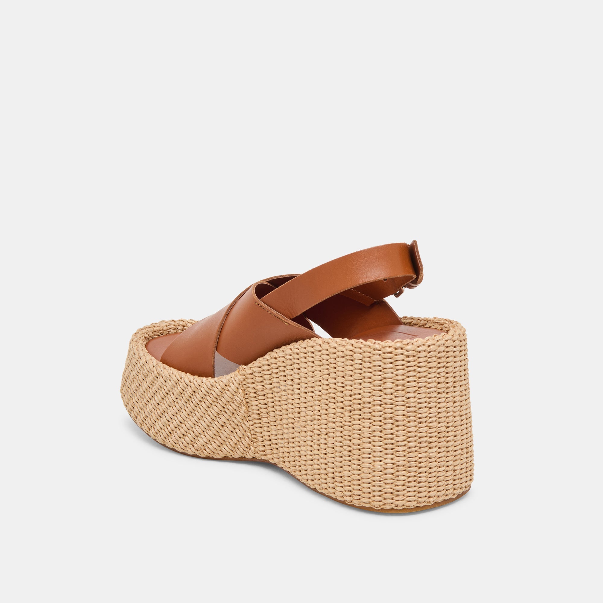 SKYLAR WEDGES BROWN LEATHER