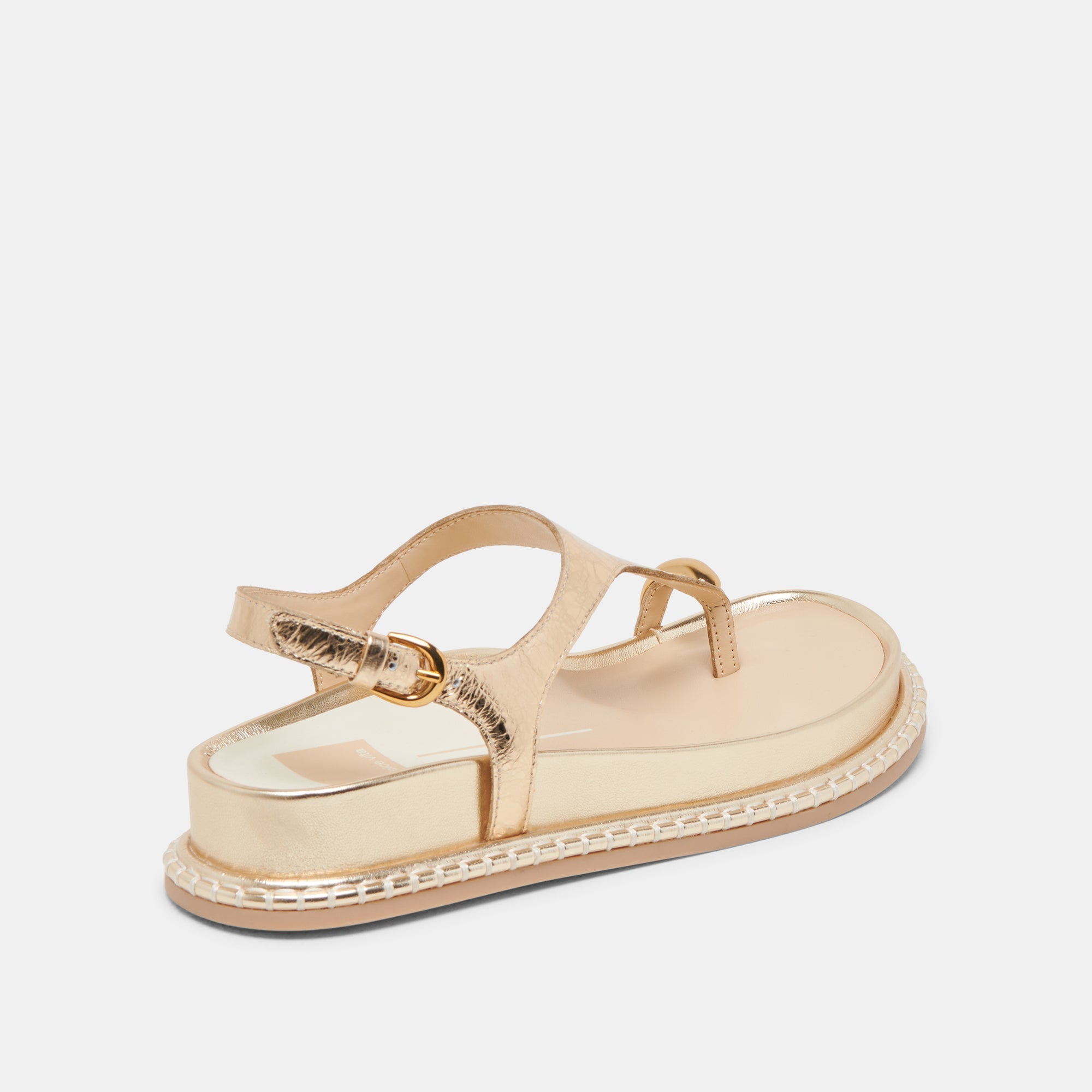 STEFAN SANDALS GOLD DISTRESSED LEATHER