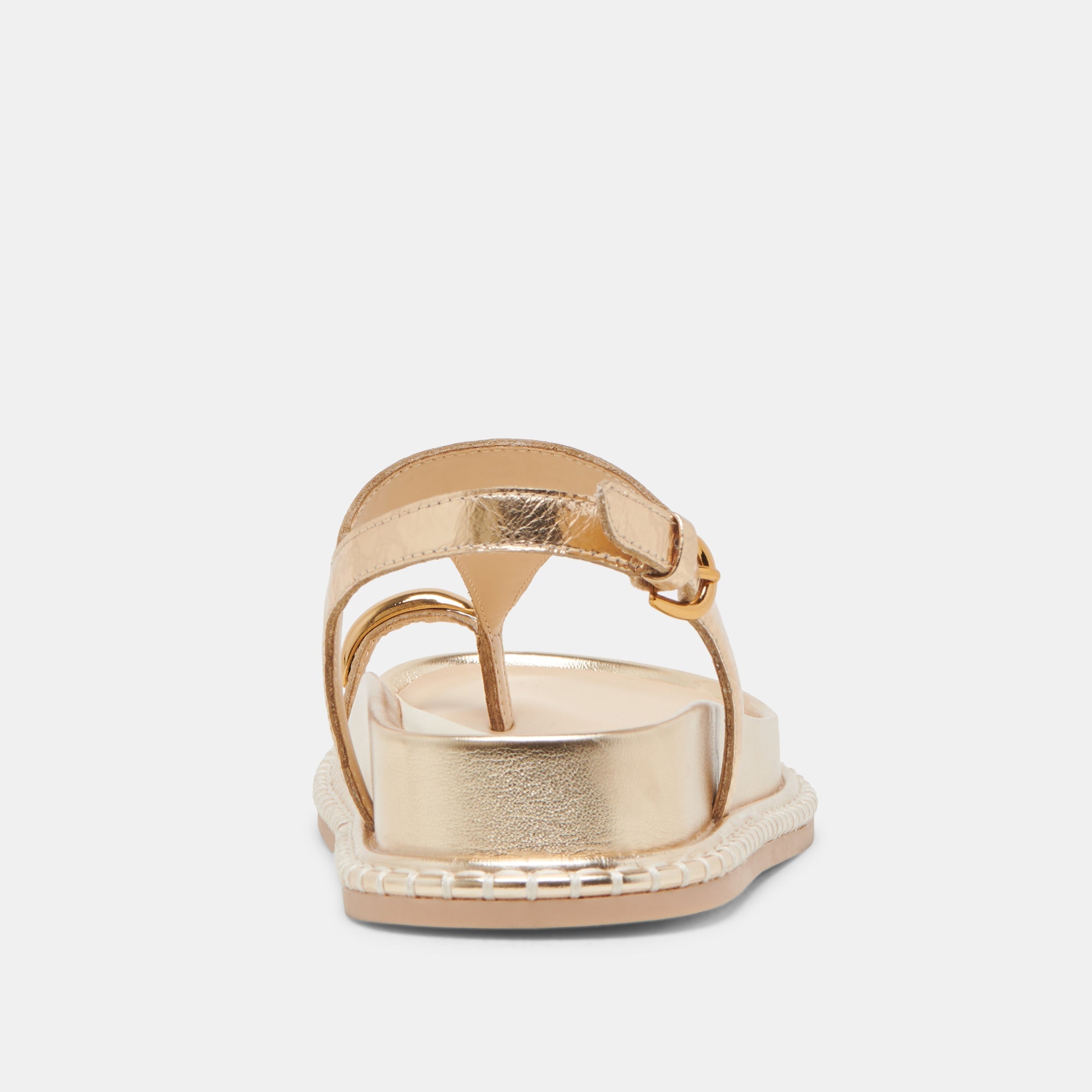 STEFAN SANDALS GOLD DISTRESSED LEATHER