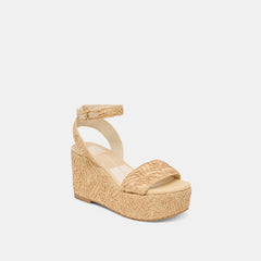 TALISA WEDGES NATURAL MACRAME