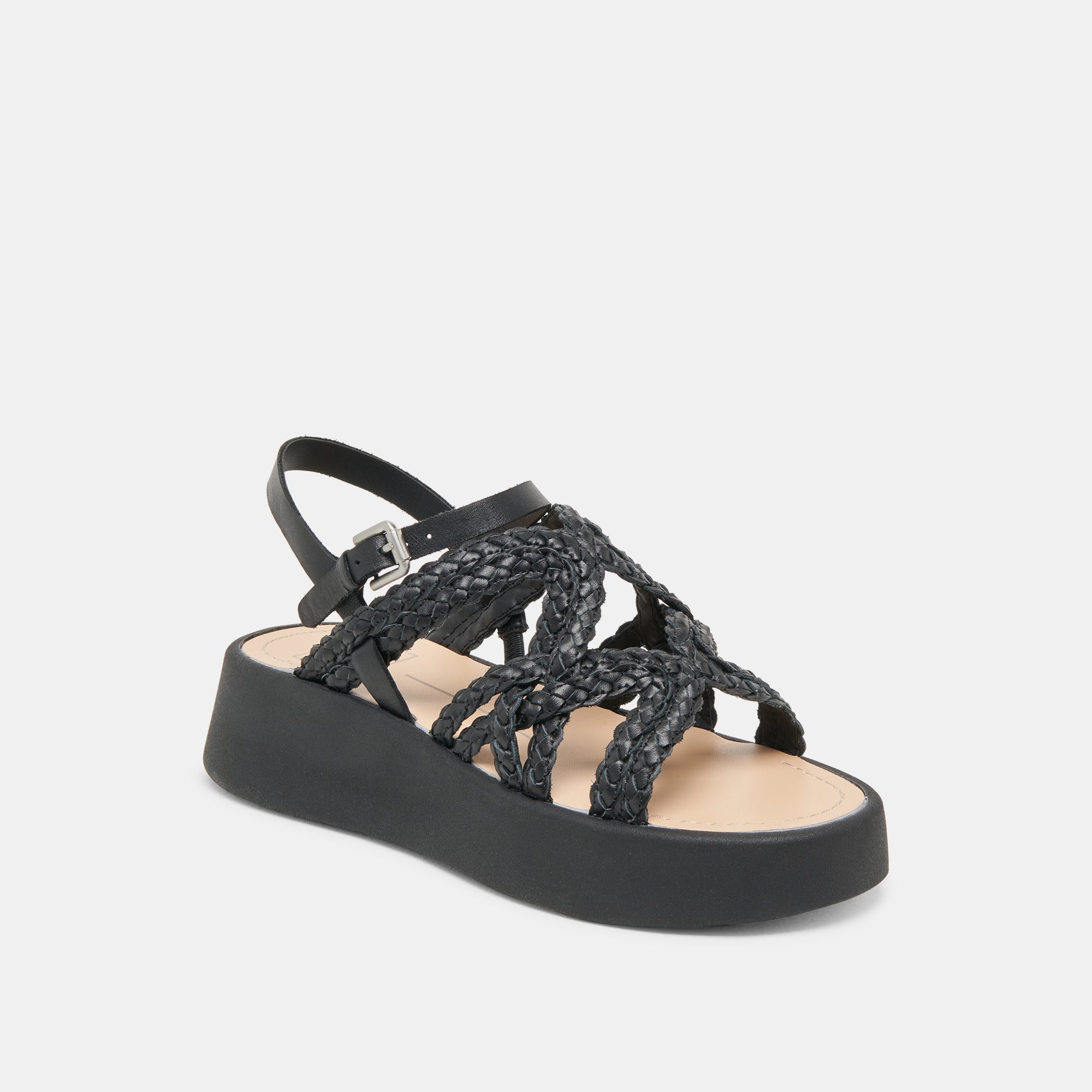 GATSBY SANDALS BLACK LEATHER