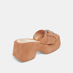 GISEL HEELS SADDLE SUEDE - re:vita