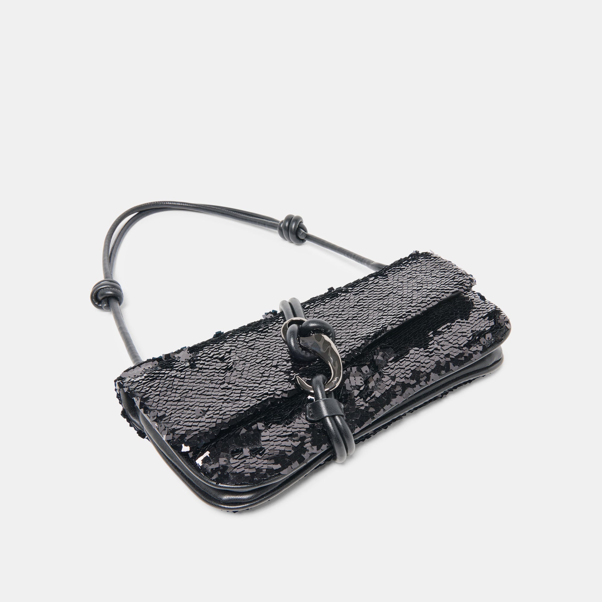 ALICE SHOULDER BAG BLACK SEQUIN
