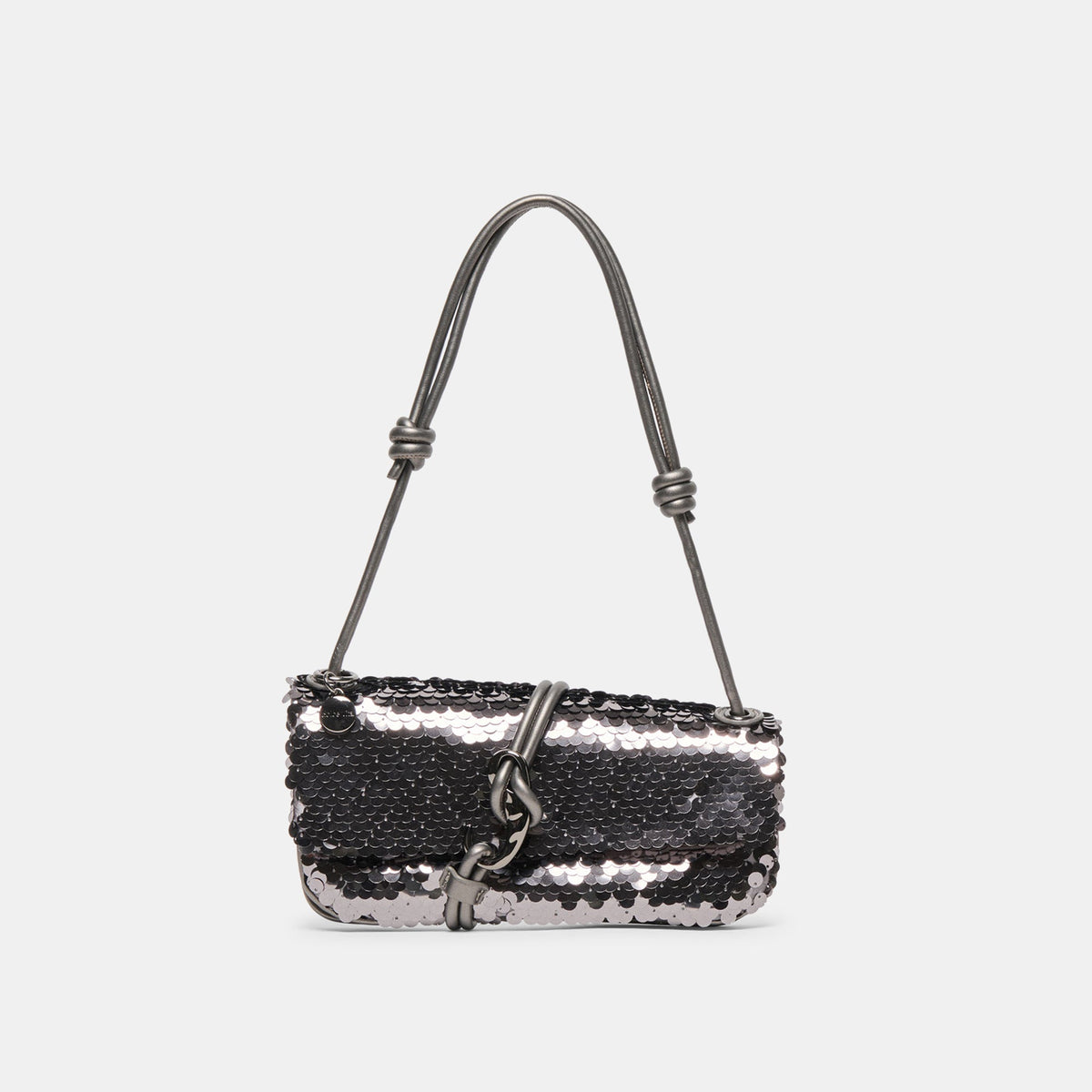 ALICE SHOULDER BAG GUNMETAL SEQUIN