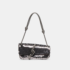 ALICE SHOULDER BAG GUNMETAL SEQUIN
