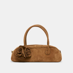 BORACAY SHOULDER BAG BROWN SUEDE