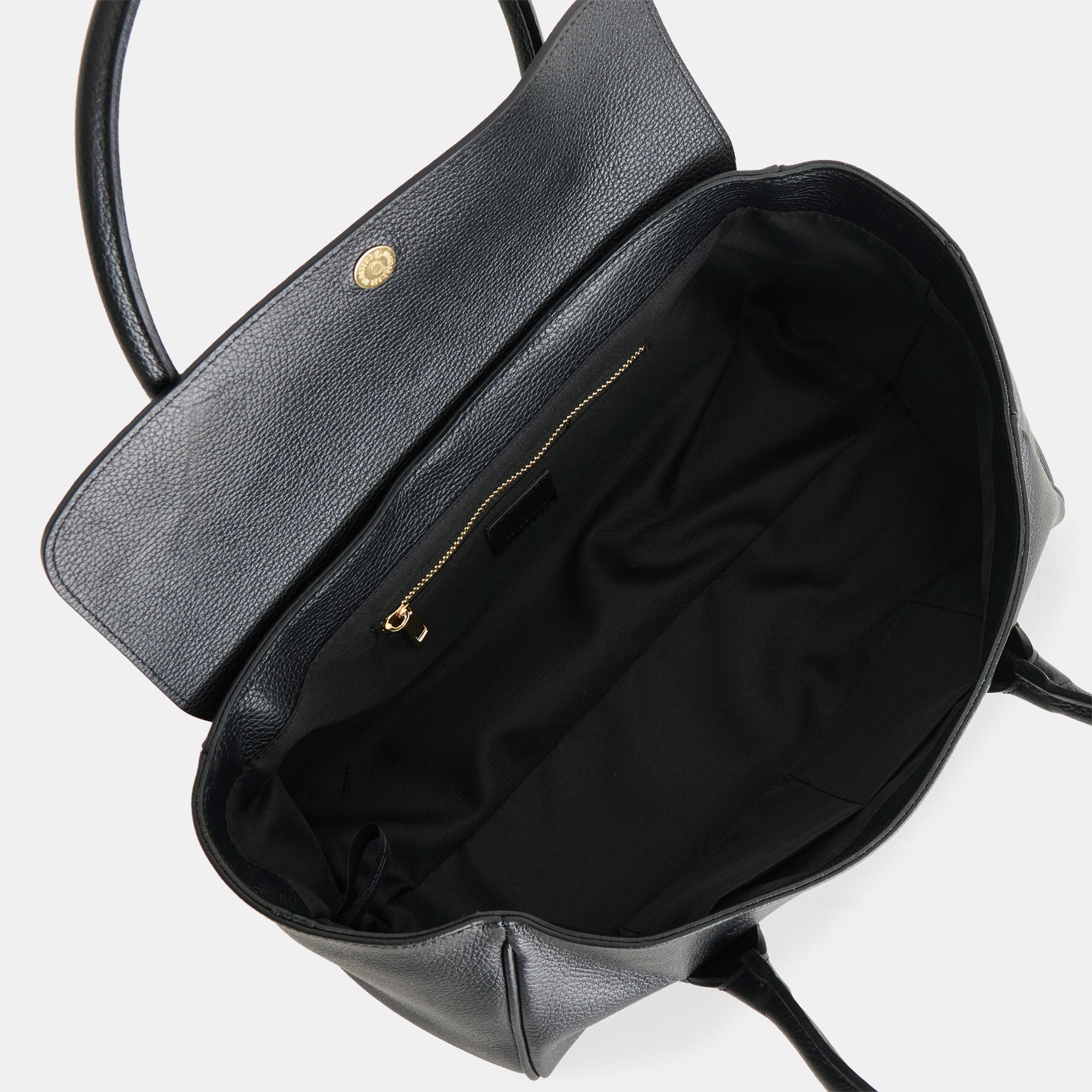 IRENE SHOULDER BAG BLACK LEATHER