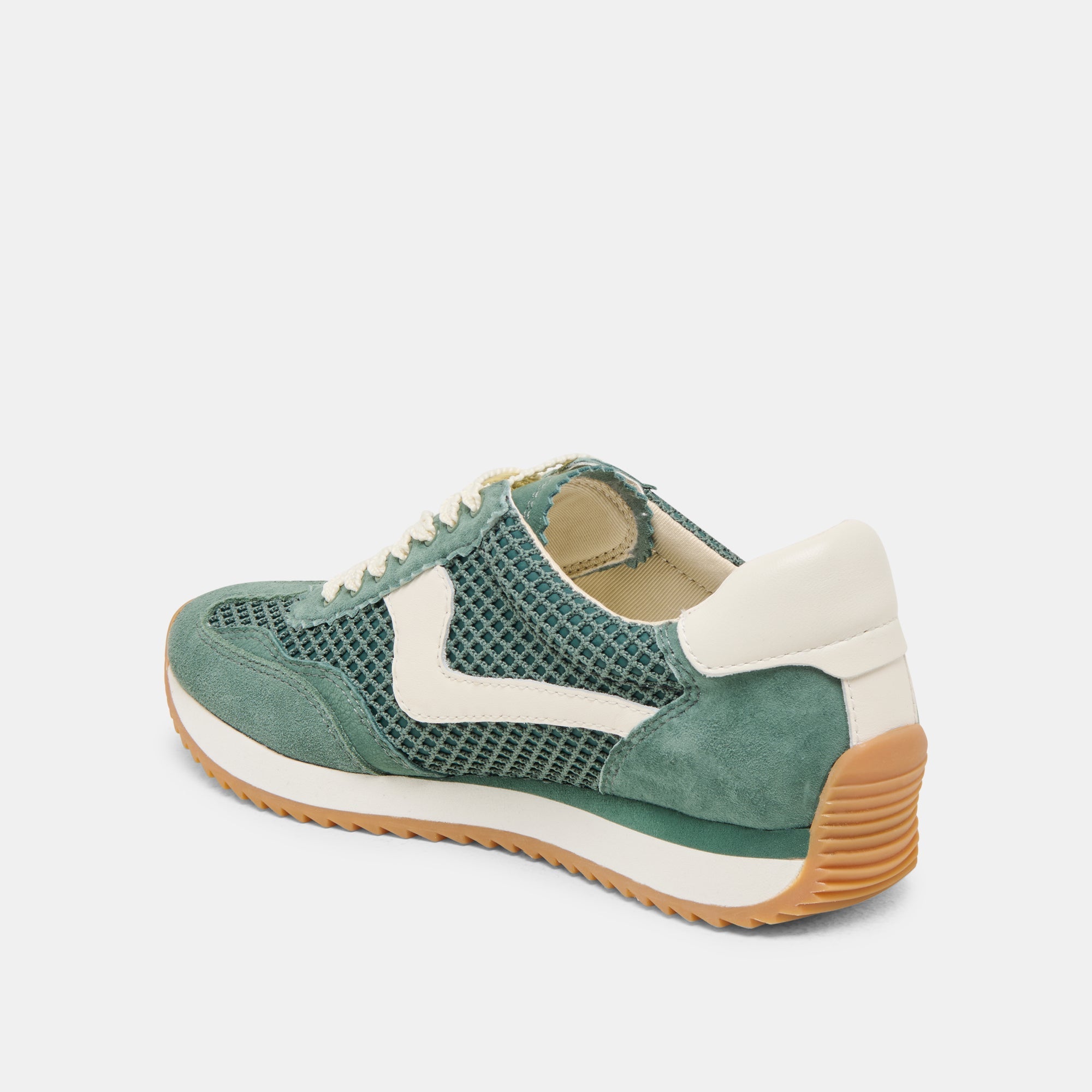 B.NTCD MESH SNEAKERS DK GREEN WOVEN MESH