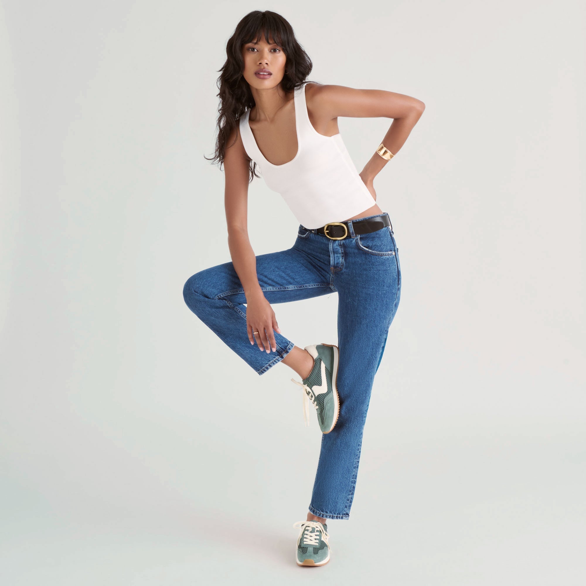 B.NTCD MESH SNEAKERS DK GREEN WOVEN MESH