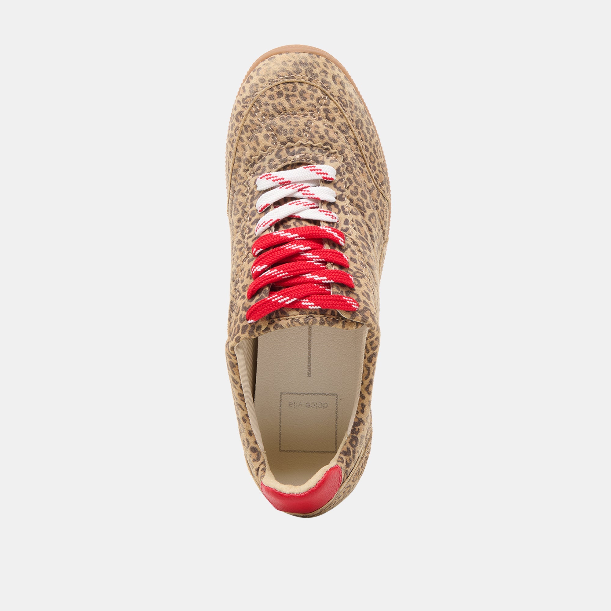 LAINI SNEAKERS TAN LEOPARD PRINTED SUEDE