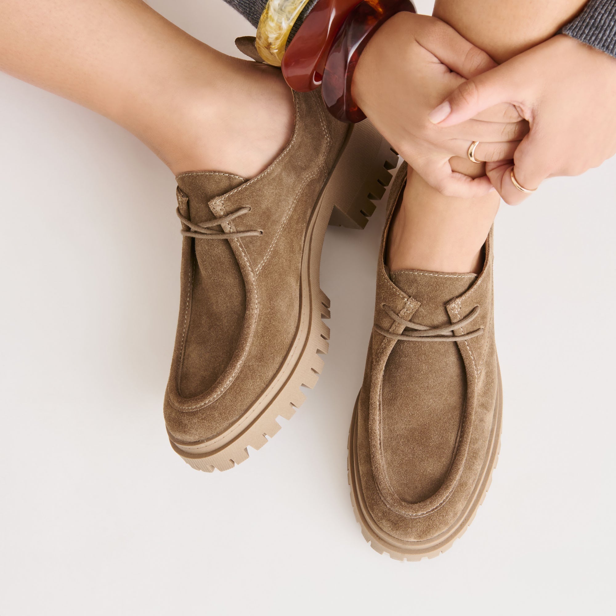 MILZA LOAFERS OLIVE SUEDE