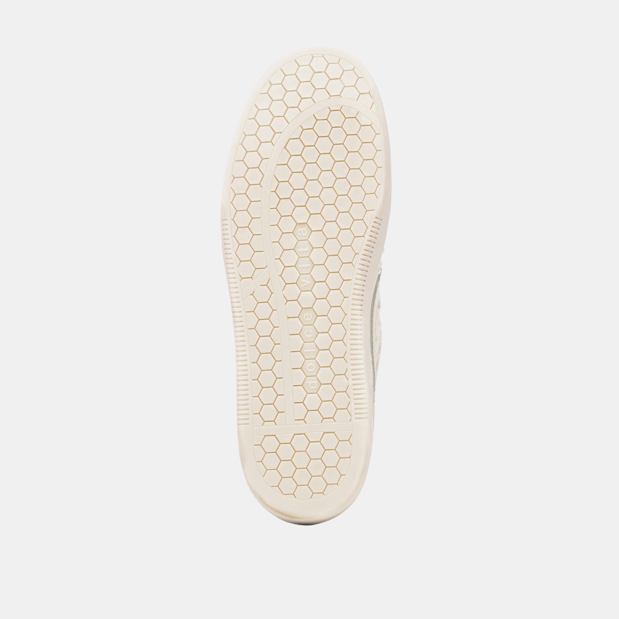 NOTICE PEARL SNEAKERS OFF WHITE SATIN