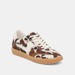 NOTICE STITCH SNEAKERS COCOA TAURUS CALF HAIR