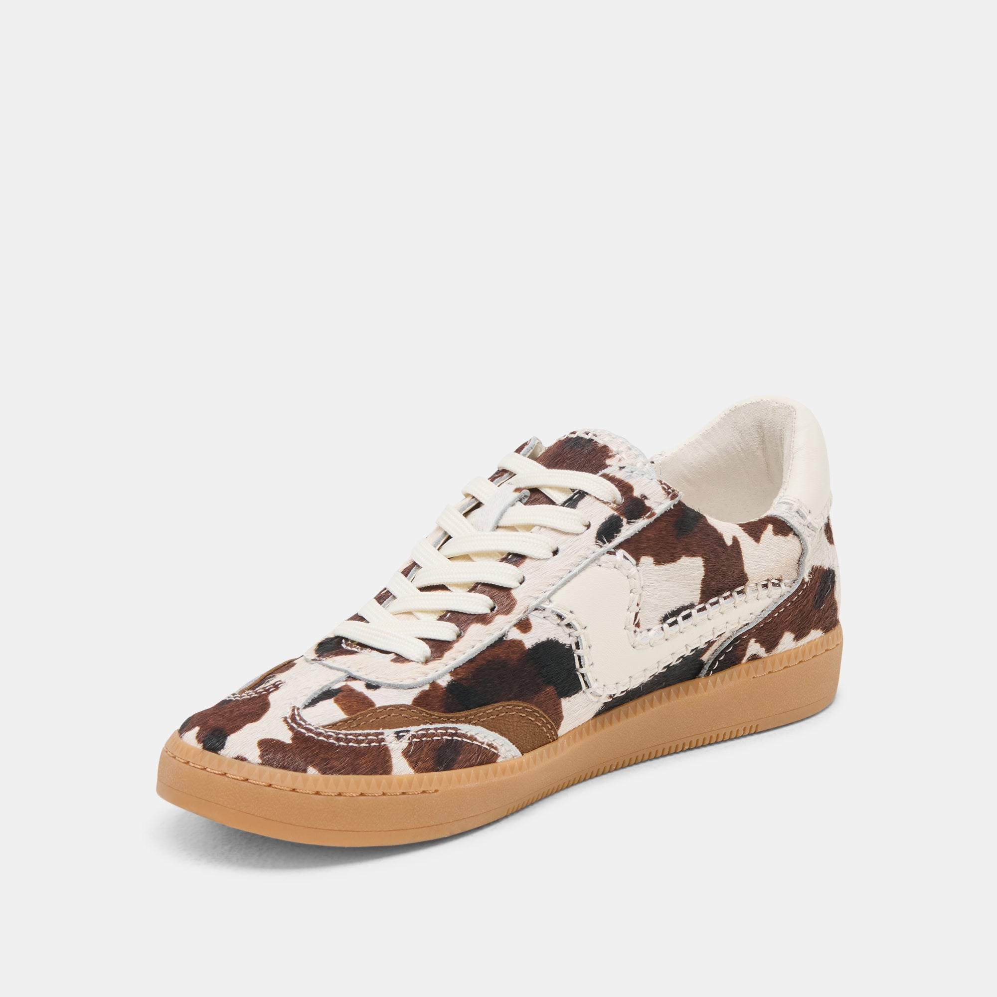 NOTICE STITCH SNEAKERS COCOA TAURUS CALF HAIR