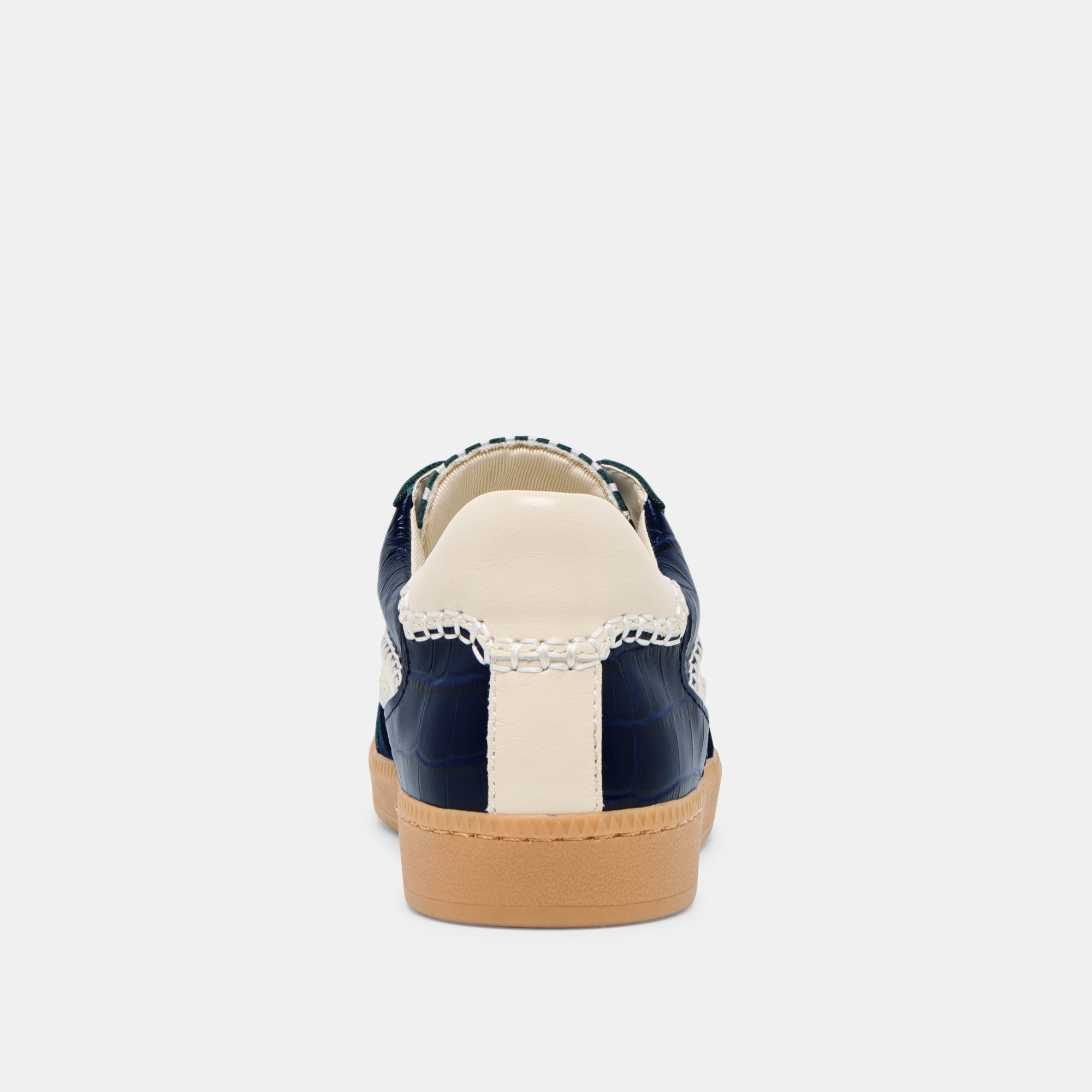 NOTICE STITCH SNEAKERS INK CROCO EMBOSSED LEATHER