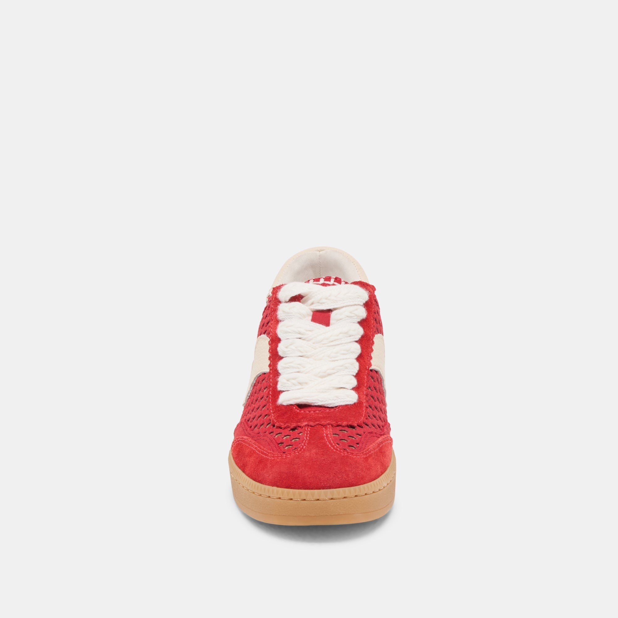 NOTICE SNEAKERS CHERRY PERFORATED NUBUCK