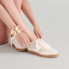 NOTICE SNEAKERS IVORY PERFORATED NUBUCK