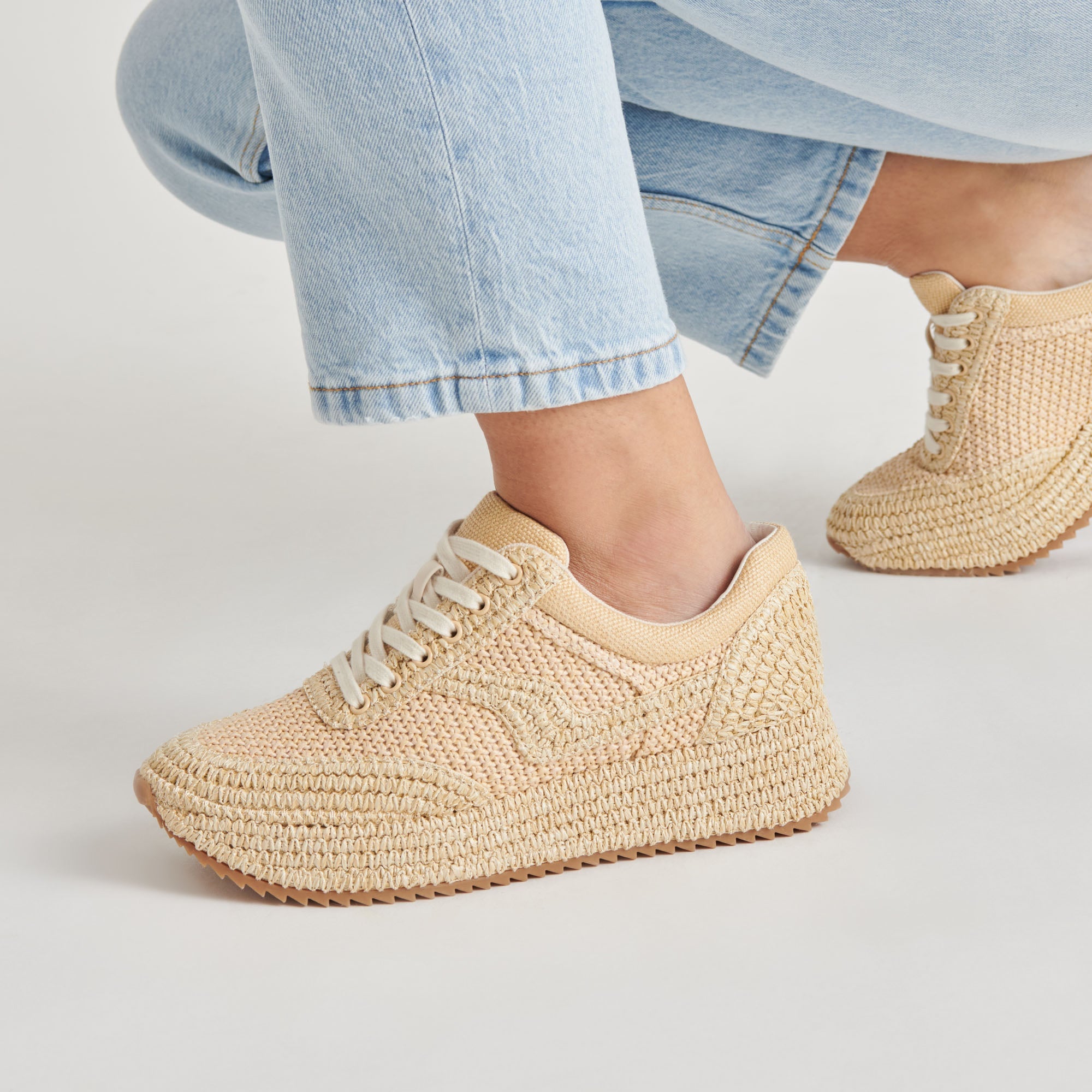 SHYLOH SNEAKERS LT NATURAL RAFFIA