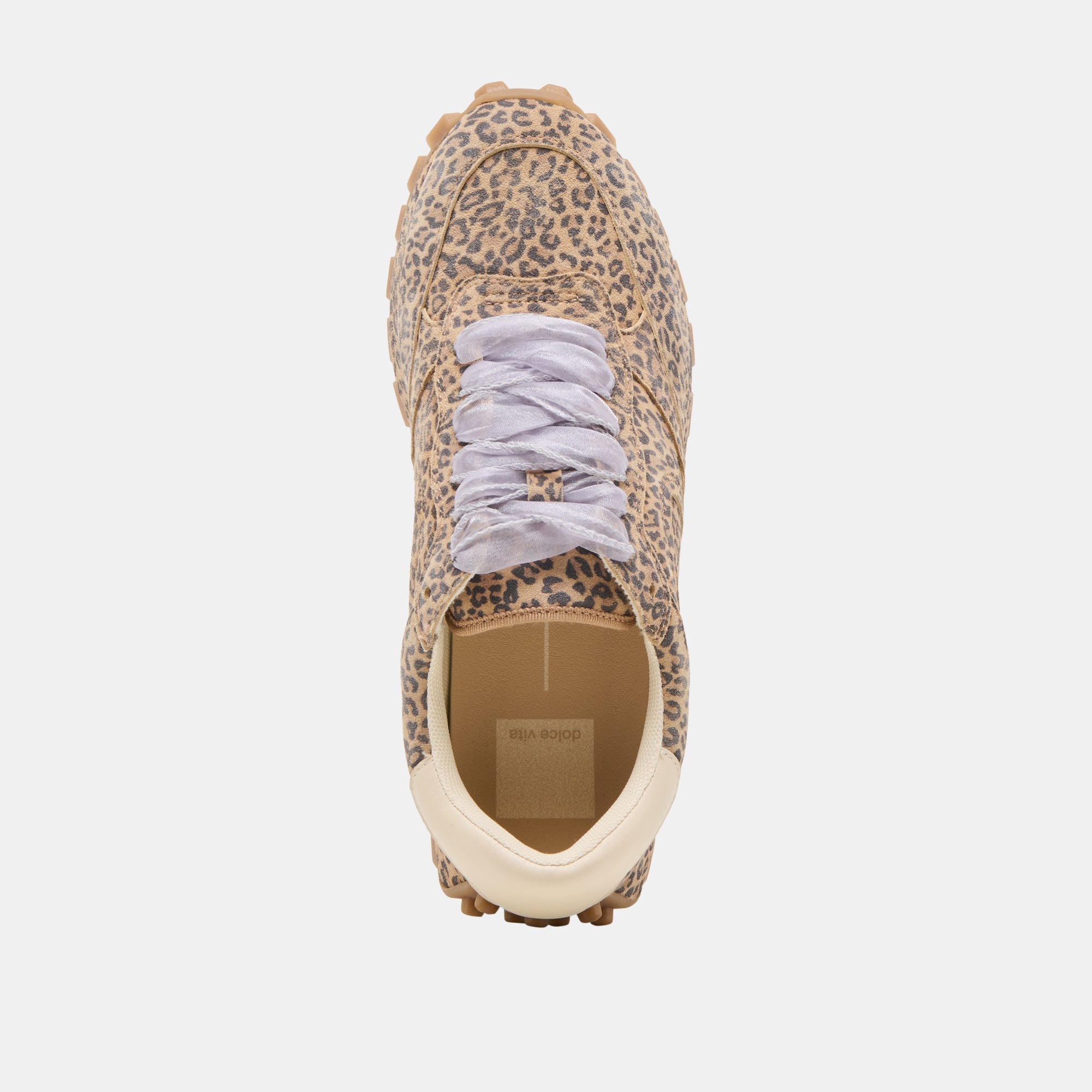 TRICIA SNEAKERS TAN LEOPARD PRINTED SUEDE