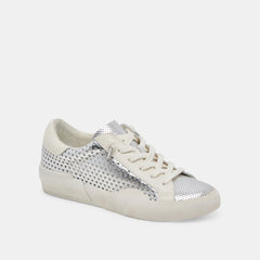 ZINA PERF 360 SNEAKERS SILVER LEATHER