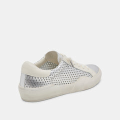 ZINA PERF 360 SNEAKERS SILVER LEATHER