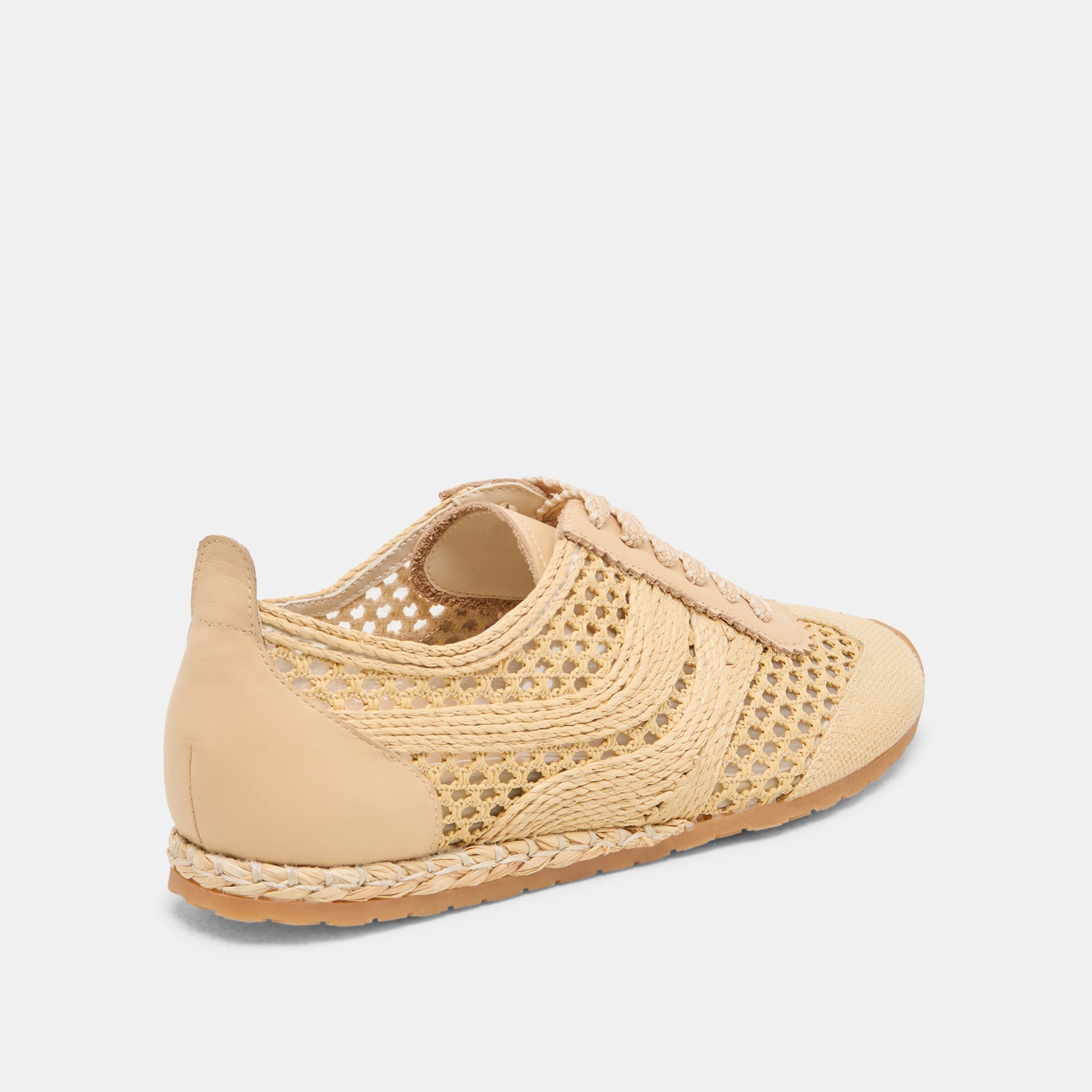 DREAM SNEAKERS LT NATURAL WOVEN RAFFIA