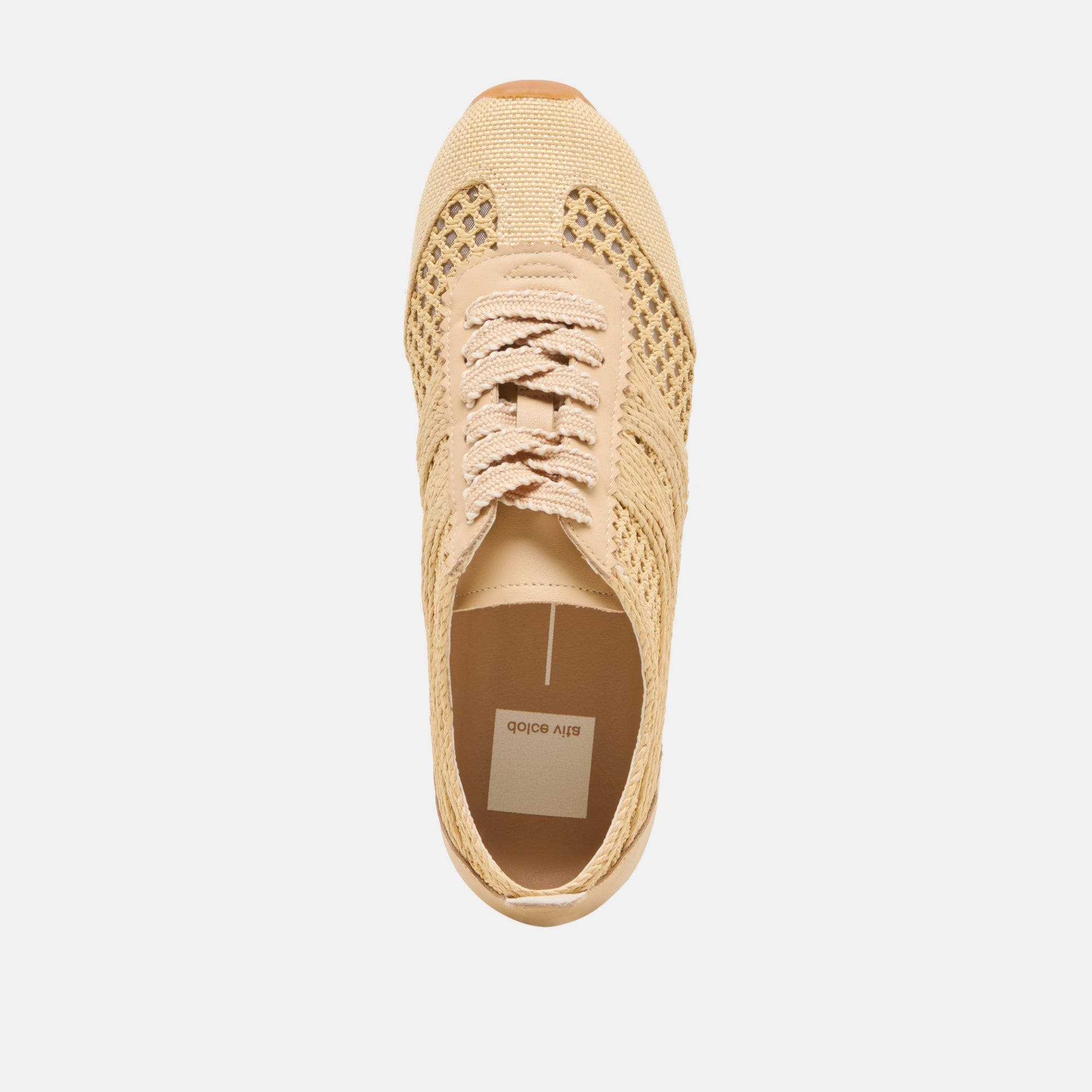 DREAM SNEAKERS LT NATURAL WOVEN RAFFIA