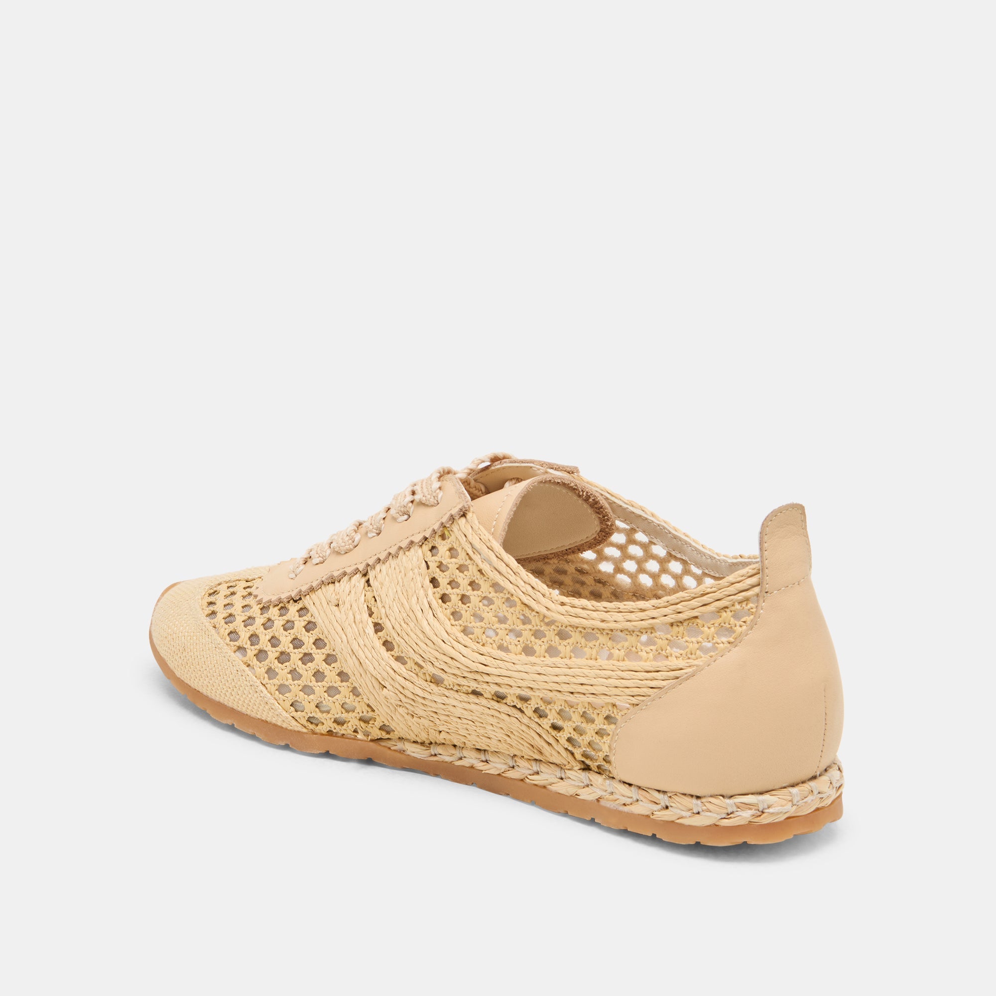 DREAM SNEAKERS LT NATURAL WOVEN RAFFIA