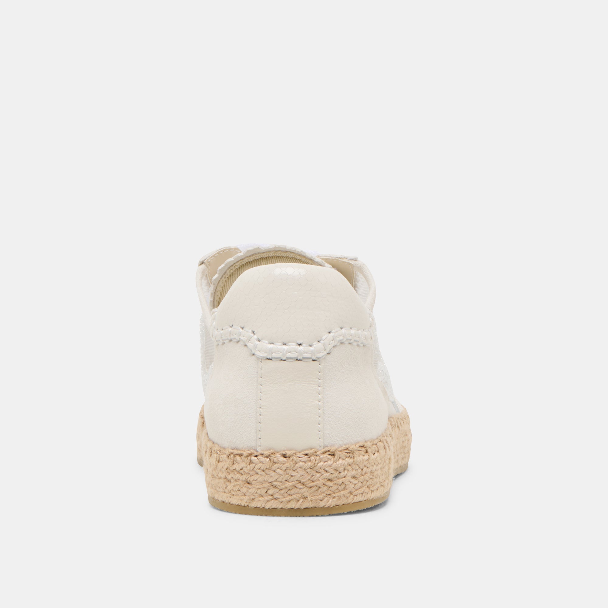 NOTICE ESPADRILLE BEAD SNEAKERS WHITE MESH