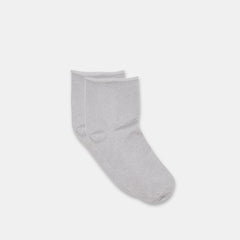 SHIMMER SHORTIE SOCKS SILVER