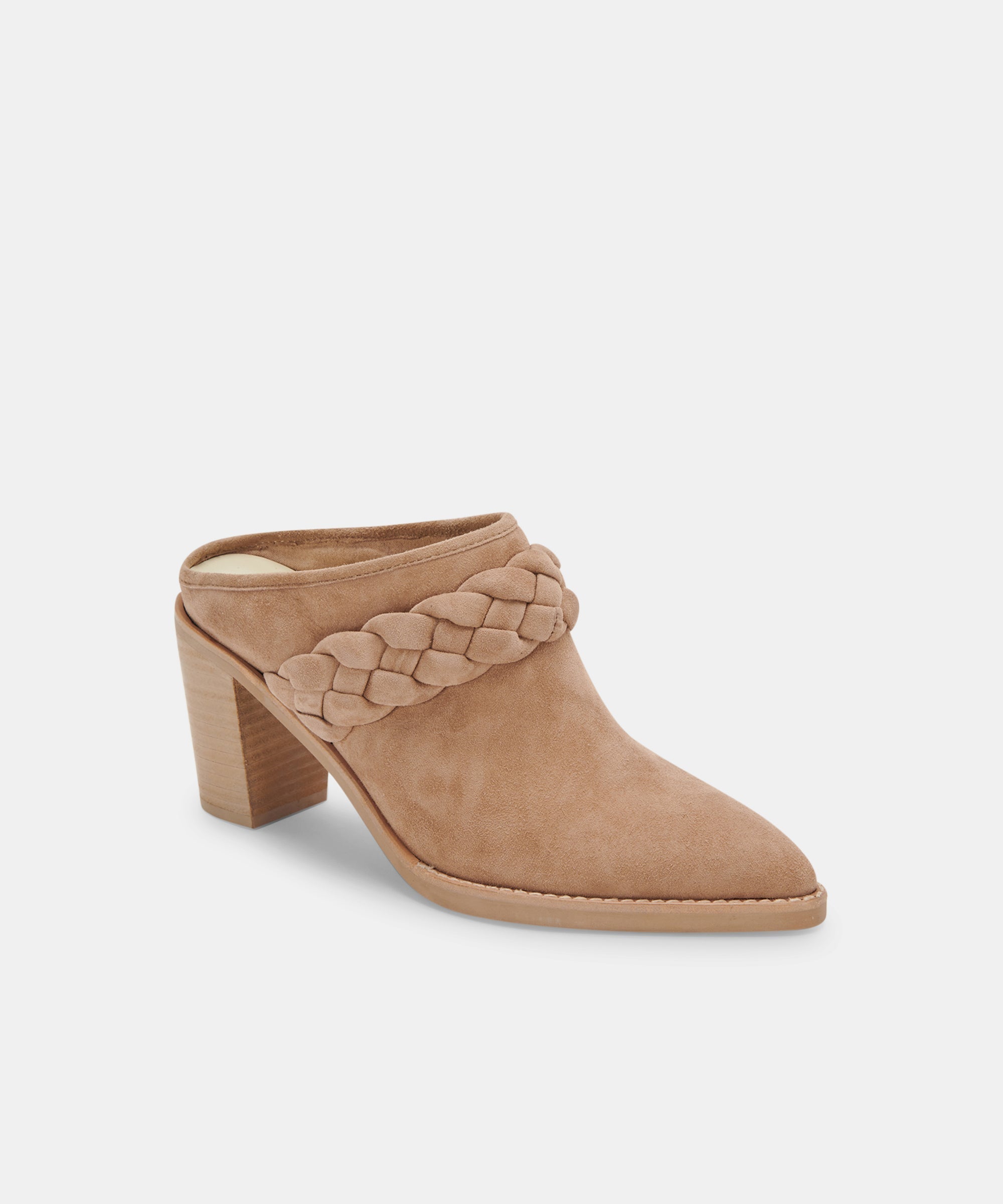 SERLA MULES TRUFFLE SUEDE - re:vita