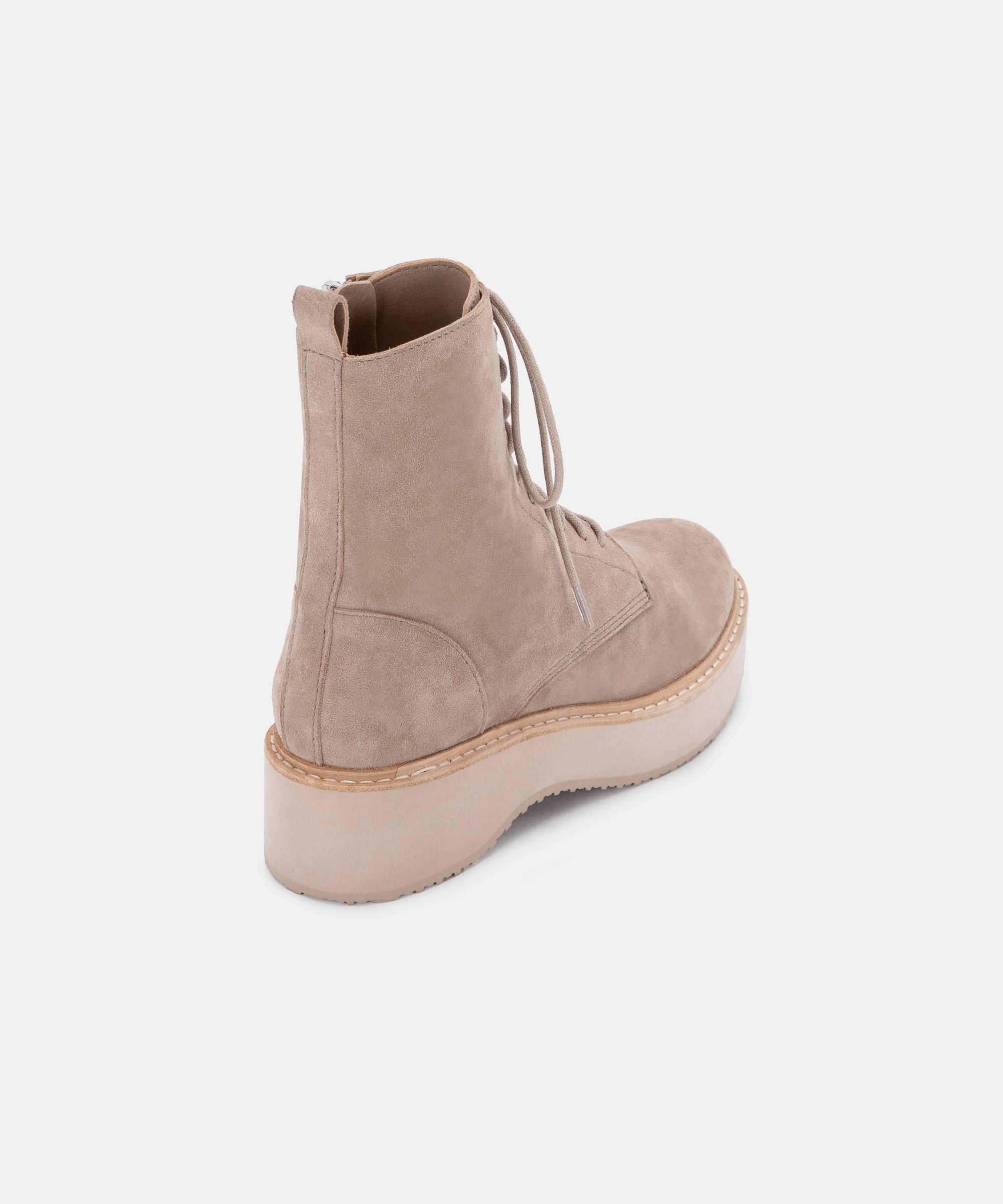 VELA BOOTS ALMOND SUEDE - re:vita