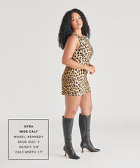 GYRA WIDE CALF BOOTS BLACK LEATHER - re:vita