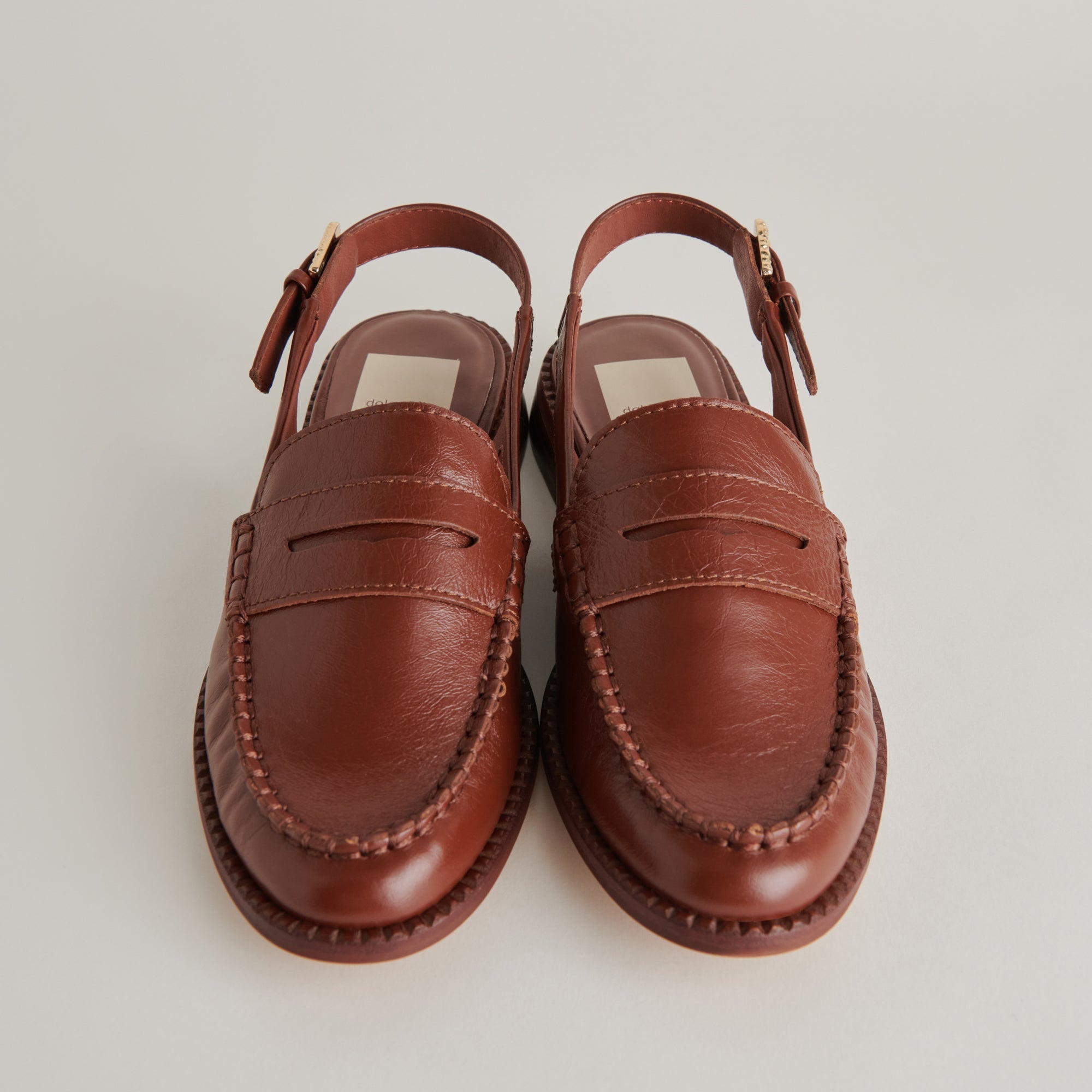 HARDI LOAFERS BROWN CRINKLE PATENT - re:vita