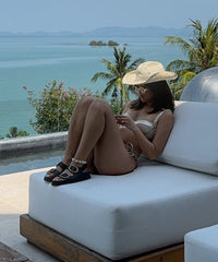 STARLA SANDALS BLACK LEATHER